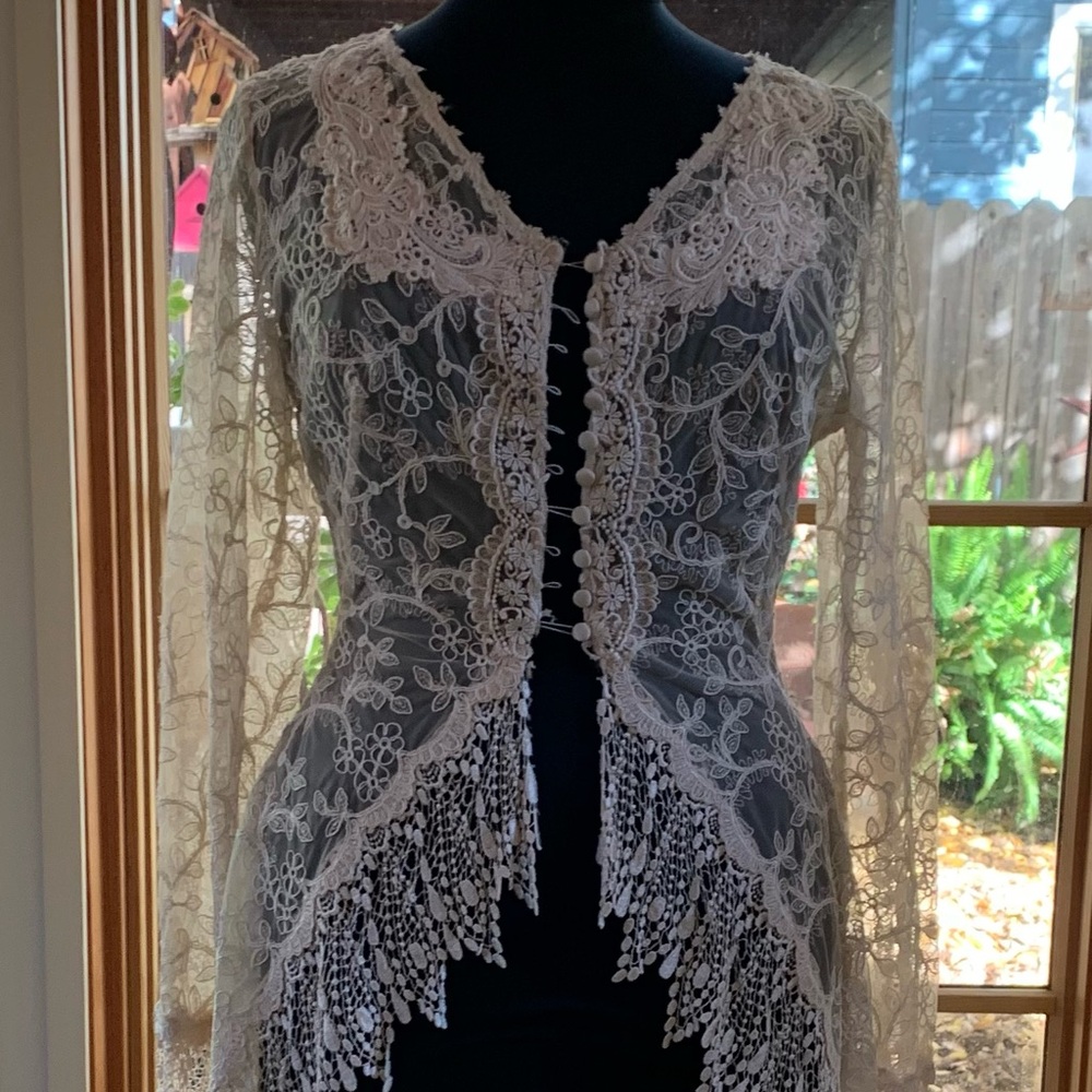 Martin McCrea Lace Duster NWT